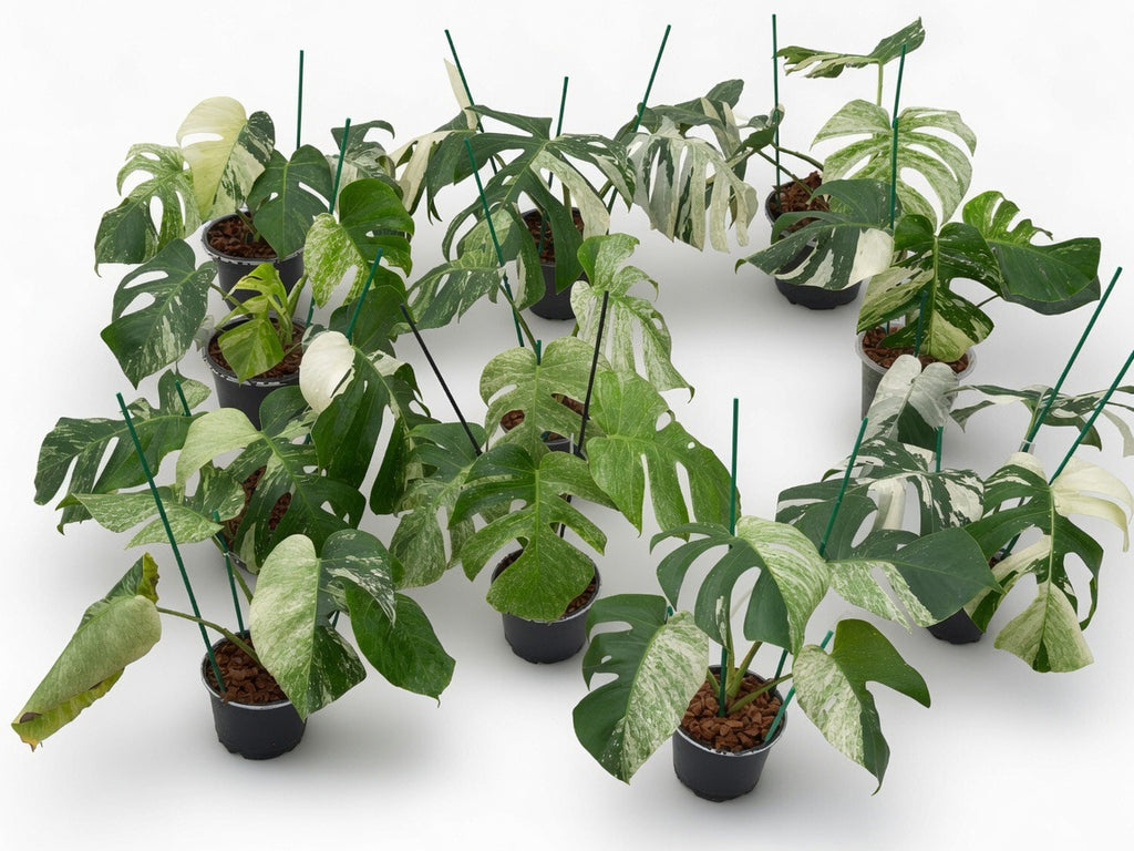 Monstera Borsigiana x ‘Jungle Mint’/ Mint NOID (3-4 leaves) - Set of 10 Plants